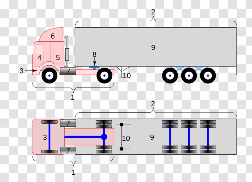 Car Semi-trailer Truck Tractor Unit - Cabin Transparent PNG