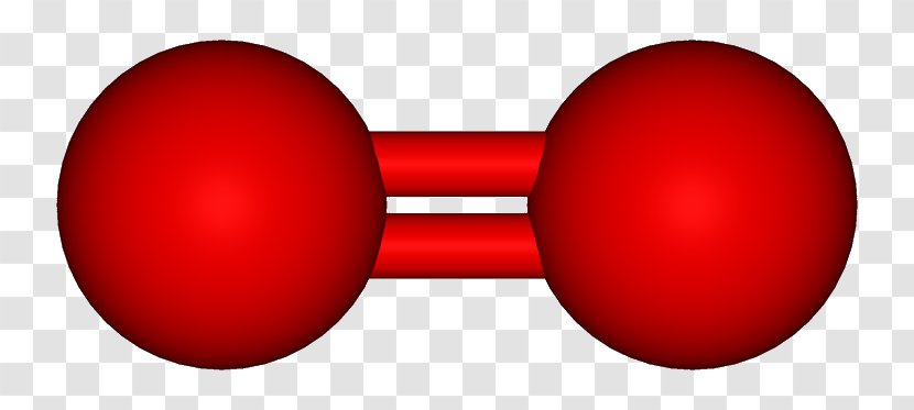 Ball-and-stick Model Dioxygen Chemistry Molecule - Molecular Transparent PNG
