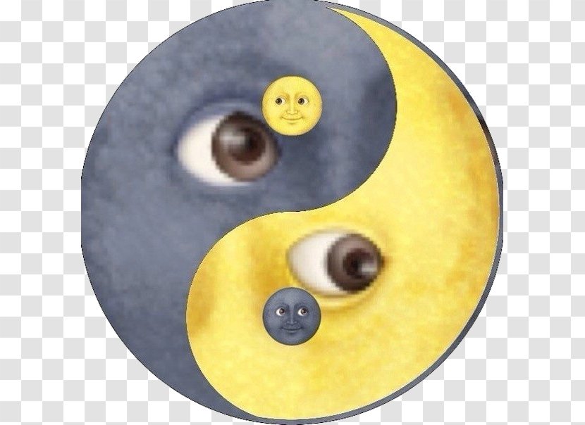 Smiley Blue Moon 誰能代替你 Думала - Button Transparent PNG