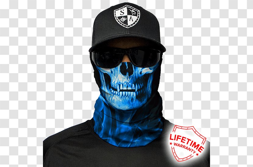 Face Shield Skull Kerchief Neck Gaiter - Balaclava Transparent PNG