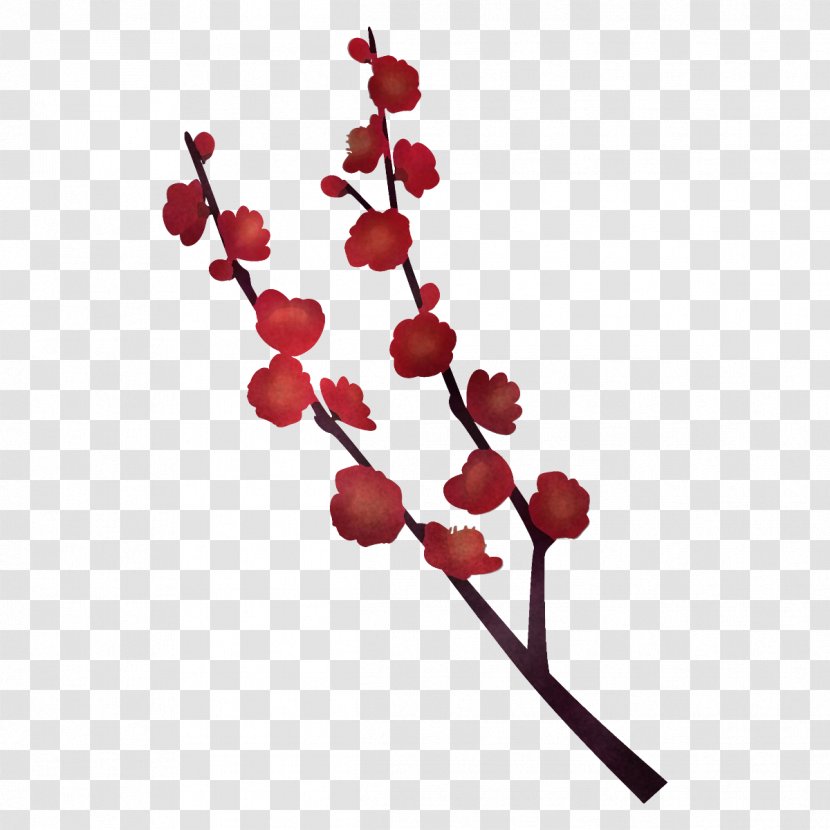Cherry Blossom - Red - Bud Tree Transparent PNG