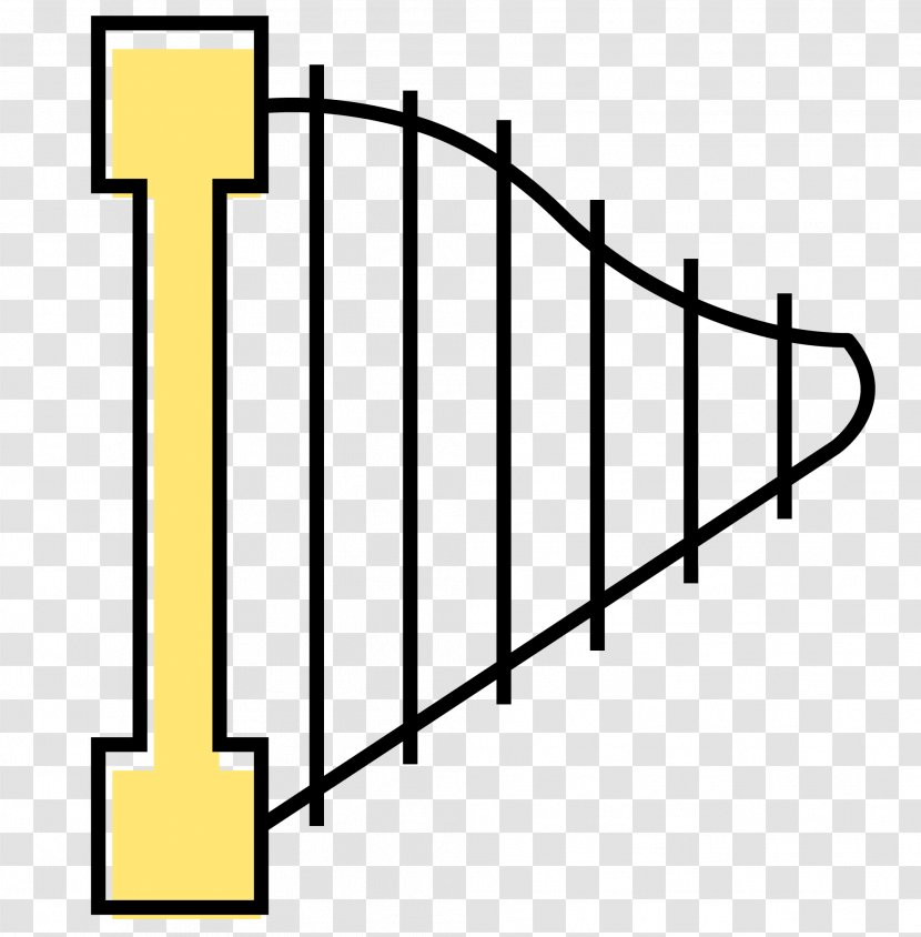 Virginia Military Institute Musical Instrument Harp - Silhouette - Vector Cartoon Yellow Instrumental Transparent PNG