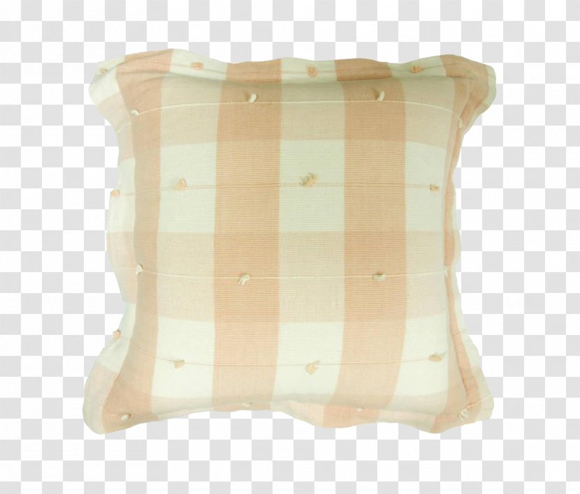 Brown Download Color Clip Art - Beige - A Light Plaid Pillow Transparent PNG