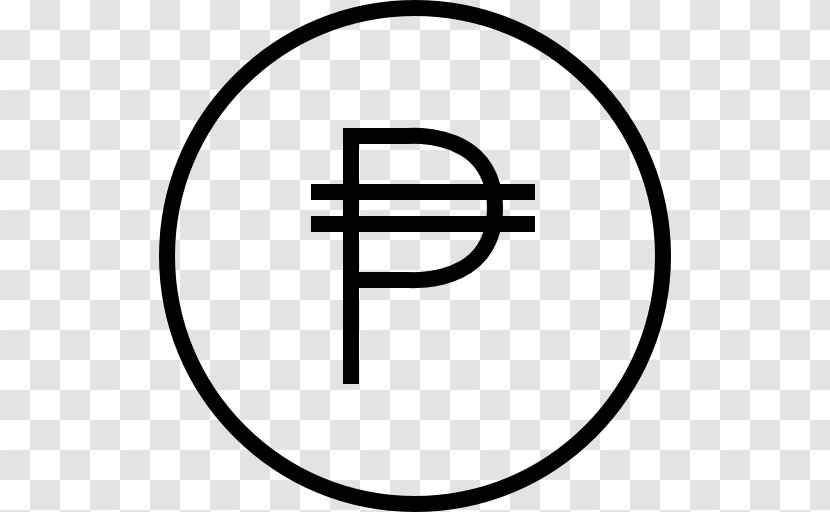 Philippine Peso Sign Currency Symbol Mexican Colombian - Dollar - Black And White Transparent PNG