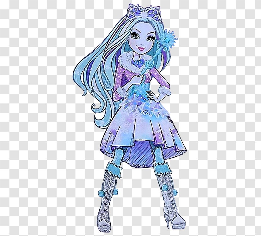 Mattel Ever After High Epic Winter Crystal Doll The Snow Queen Character Pinkie Pie - Frame - Tree Transparent PNG