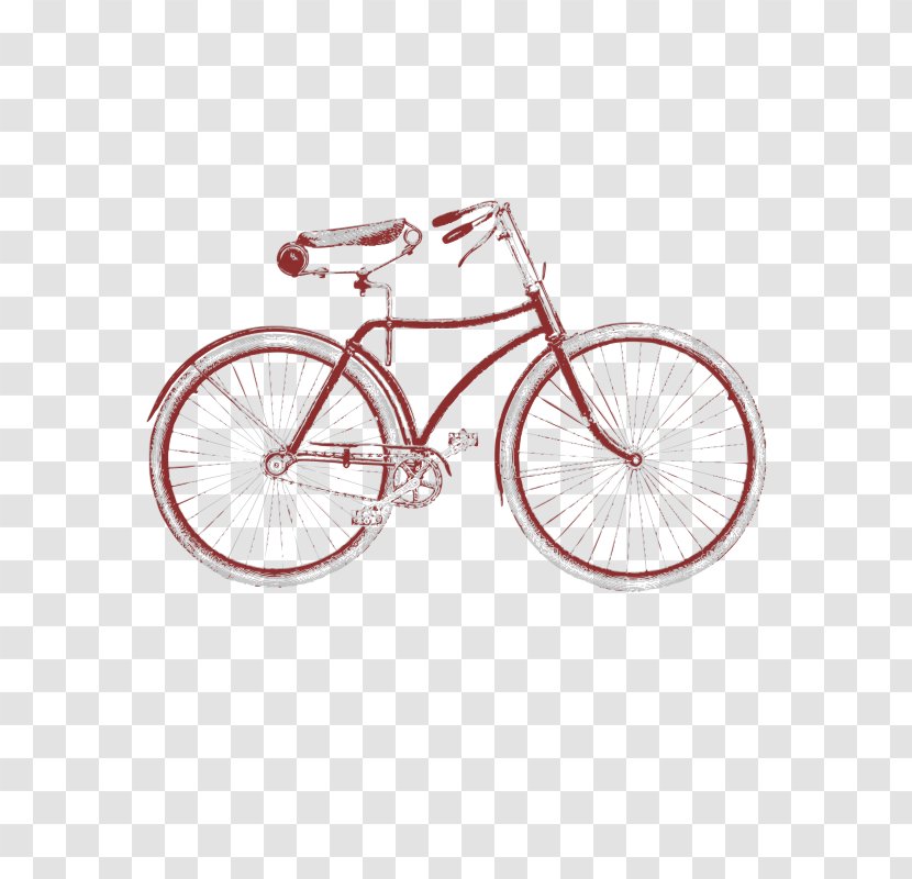 Bicycle Cycling Art Bike Clip - Accessory - Vintage Transparent PNG