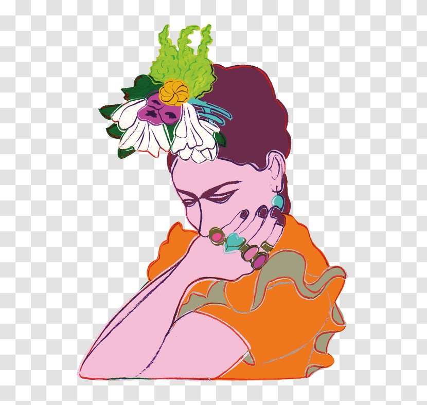 Mudec Paper Female Clip Art - Fictional Character - FRIDA Transparent PNG