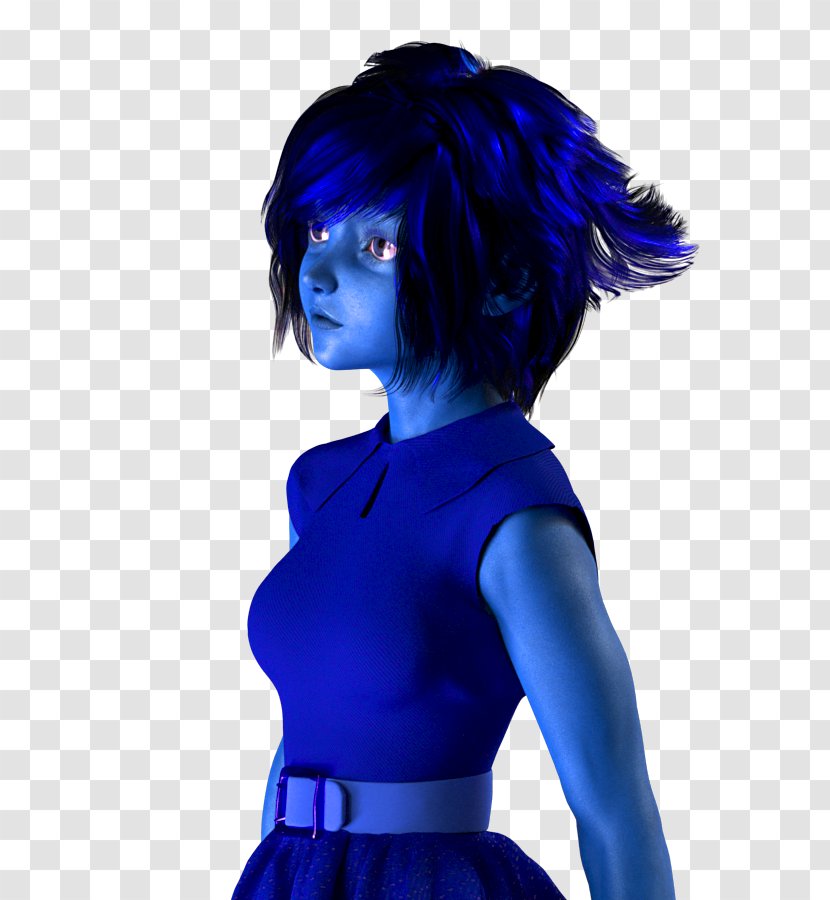 Hair Coloring Shoulder Character Fiction - Flower - Lapis Lazuli Transparent PNG