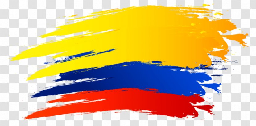 Flag Of Colombia Image Party Vallenato - Yellow - Ejecutivos Border Transparent PNG