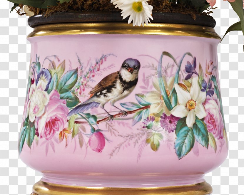Porcelain Vase Tableware Flower - Ceramic - Singing Birds Transparent PNG