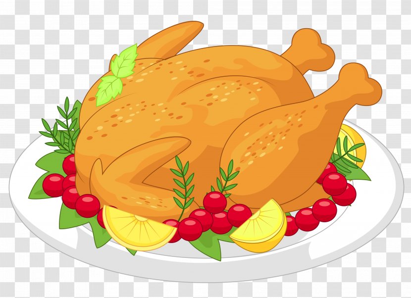 Turkey Sunday Roast Chicken Roasting - Meat - Thanksgiving Diner Clipart Transparent PNG