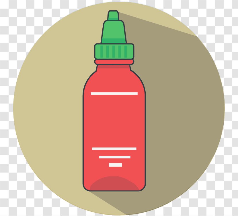 Sriracha Sauce Water Bottles Clip Art - Drinkware - Notanish Qiz Transparent PNG
