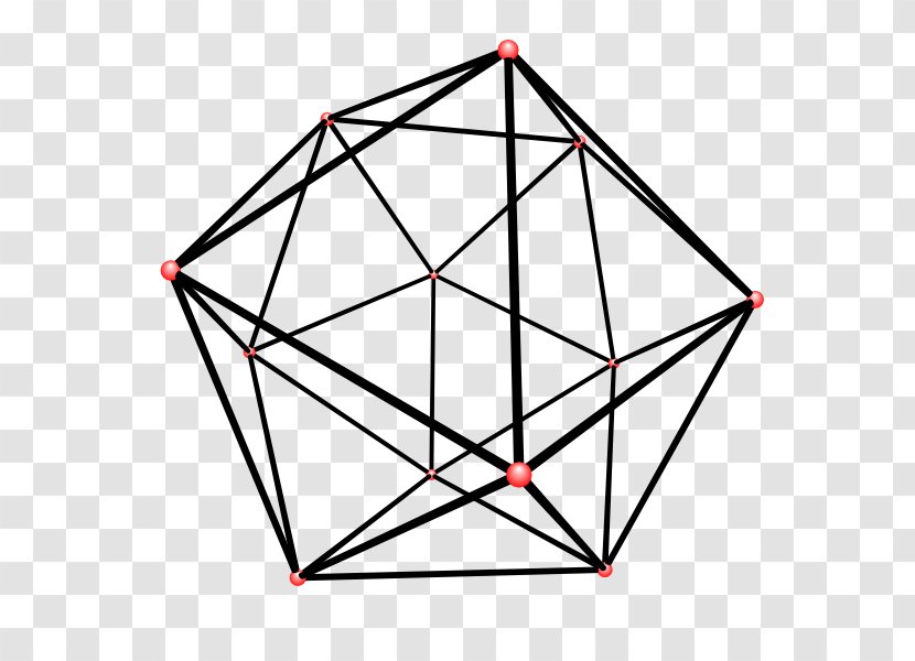 Regular Icosahedron Triangle Polyhedron Great - Twodimensional Space Transparent PNG