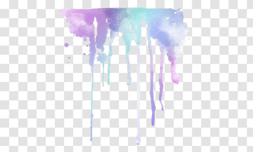 Drip Painting Watercolor Art - Crayon Transparent PNG