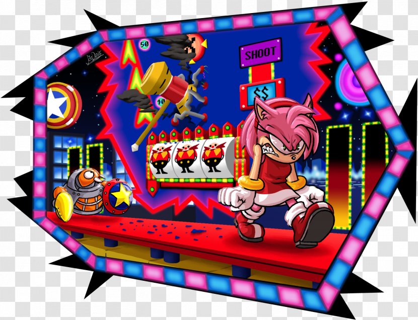 Amy Rose Sonic Chaos The Hedgehog 2 3 Lost World - Cartoon - Heart Transparent PNG