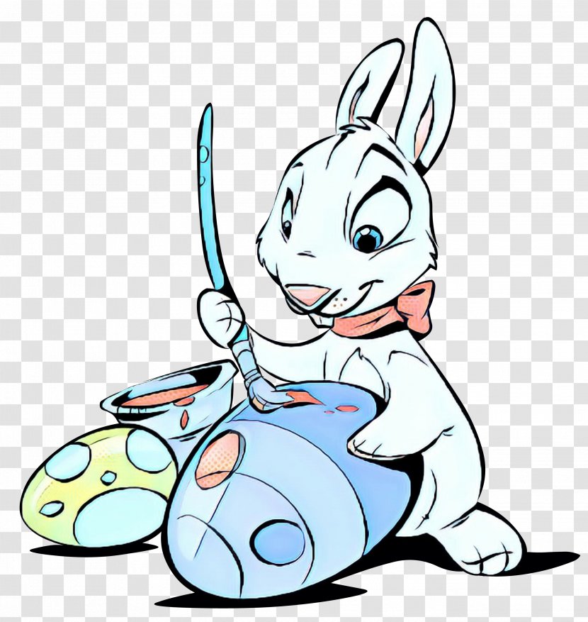 Easter Bunny Egg Clip Art - Domestic Rabbit - Rabbits And Hares Transparent PNG