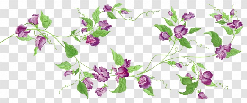 Flower Purple Clip Art - Pink - Transparent Floral Cliparts Transparent PNG