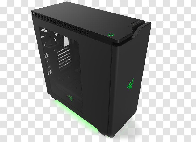 Computer Cases & Housings NZXT ミドルタワー H440 H440MB-RazerSE Razer Edition Matte Black ATX Case, No PSU Inc. Keyboard - Hardware - Custom Pc Transparent PNG