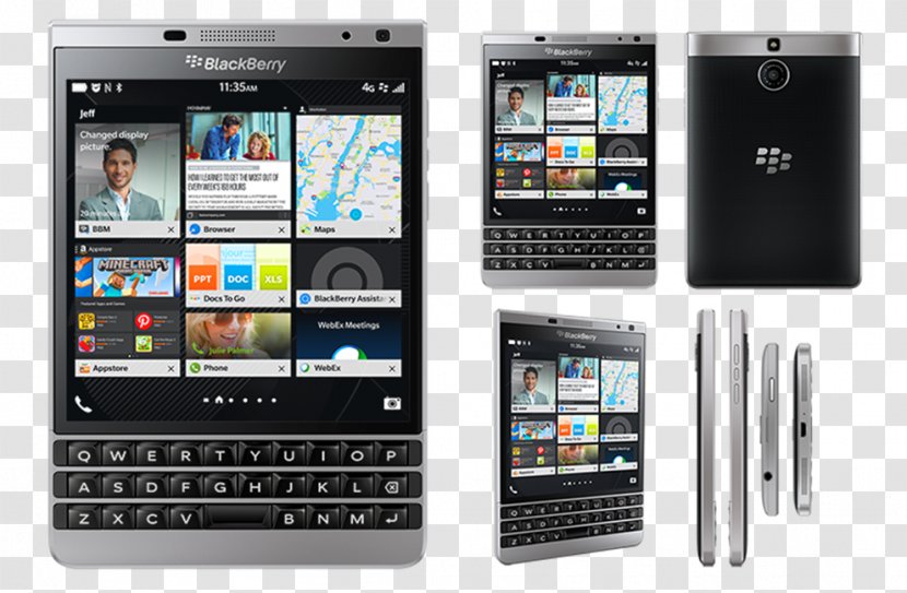 BlackBerry Passport Smartphone Clamshell Design - Portable Communications Device - Blackberry Transparent PNG