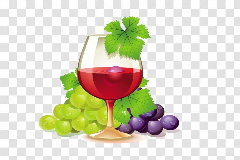 White Wine Common Grape Vine Champagne Clip Art - Cocktail Transparent PNG