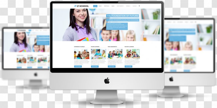 Web Template System Responsive Design University School - Of Education - Website Mockup Free Transparent PNG