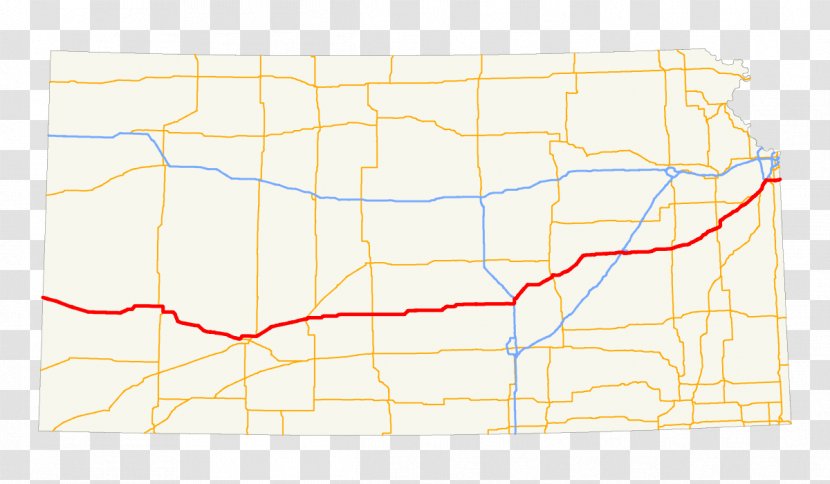 U.S. Route 50 In Kansas 69 83 56 - Us - Roadmap Transparent PNG