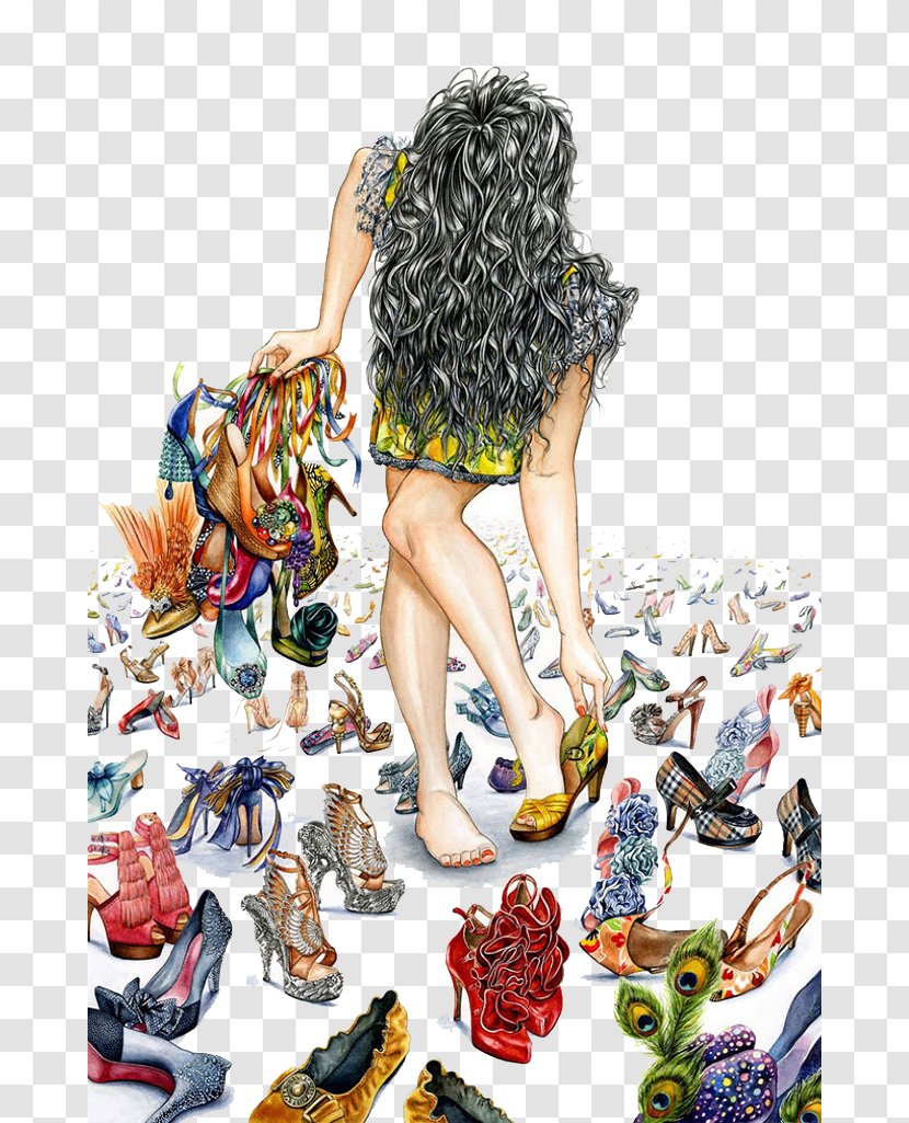 Otis College Of Art And Design Fashion Illustration Book Drawing - Heart - Hand-painted Women Stoop Transparent PNG