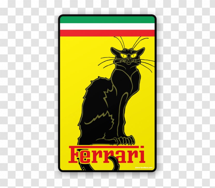 Cat Tournée Du Chat Noir France Le Poster - Label - Ferrari ROGO Transparent PNG