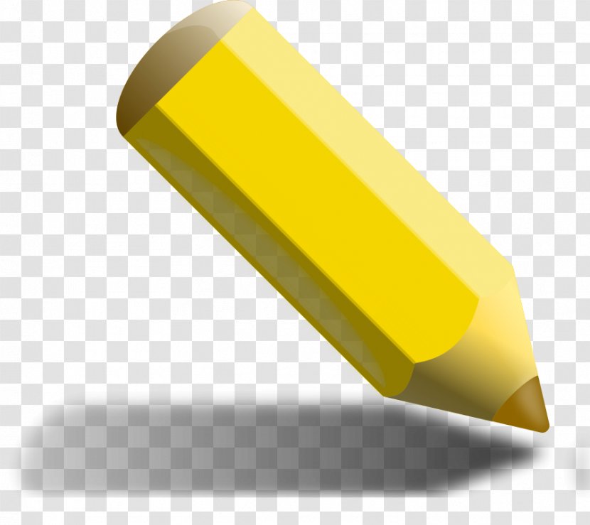 Pencil Yellow Crayon Clip Art - Pixabay - A Picture Of Transparent PNG