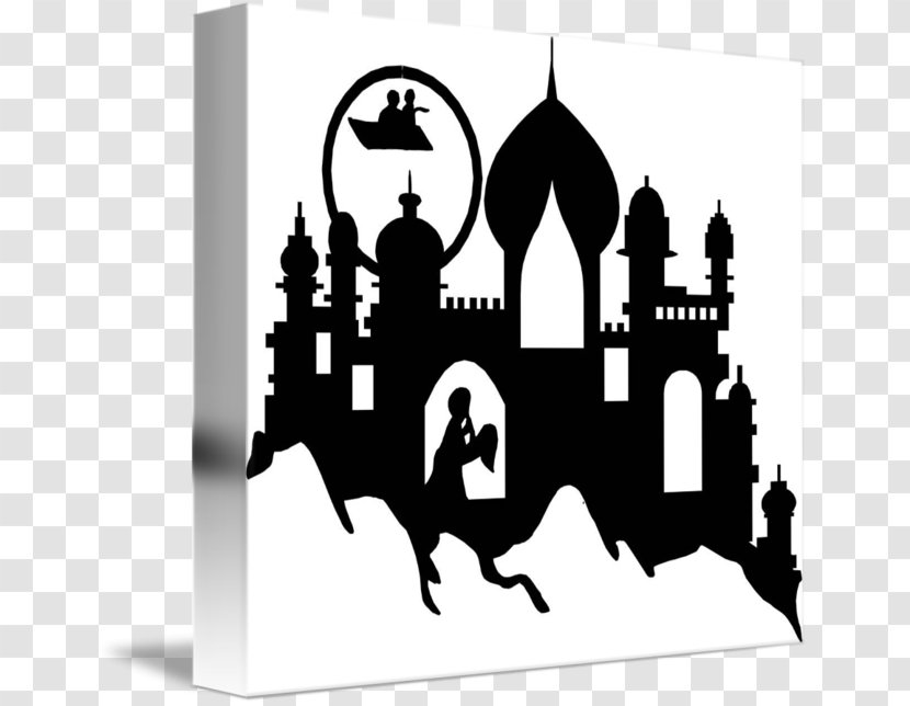 One Thousand And Nights Princess Jasmine Silhouette - Arabs - Arabian Palace Transparent PNG