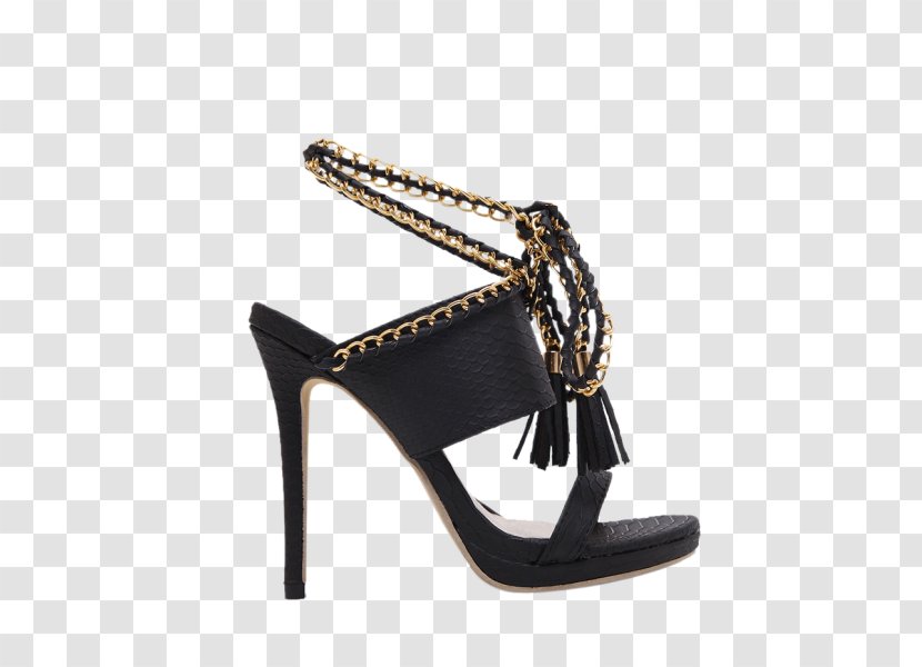 Sandal High-heeled Shoe Lace Sports Shoes - Black Transparent PNG