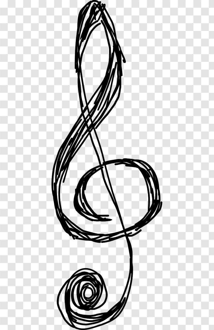 Clef Clave De Sol Musical Note G - Flower Transparent PNG