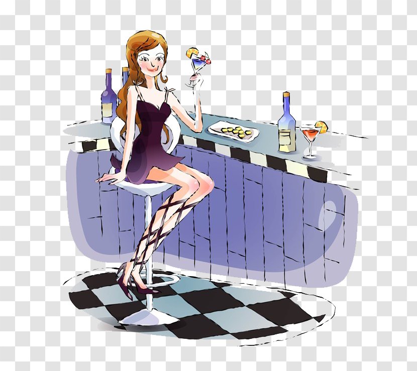 Cartoon Illustration - Flower - Drink Bar Transparent PNG