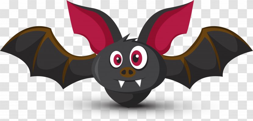 Eye Euclidean Vector Download - Monster - Cute Cartoon Bats Transparent PNG