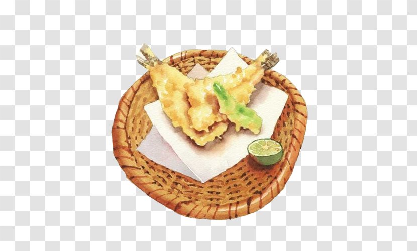 Fried Chicken Watercolor Painting Food Illustration - Drawing - Hand Material Picture Transparent PNG