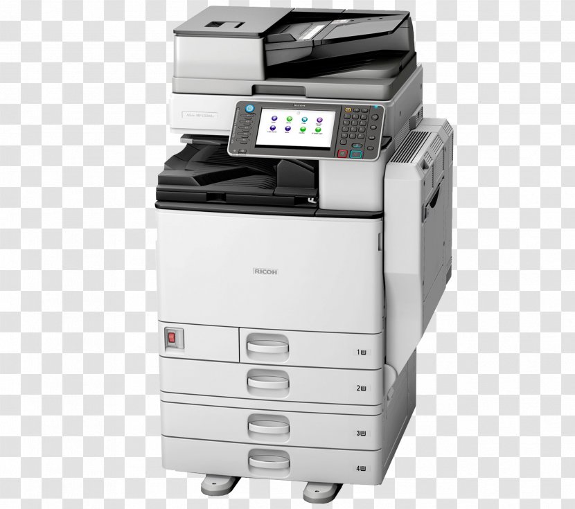 Ricoh Photocopier Multi-function Printer Printing - Inkjet Transparent PNG