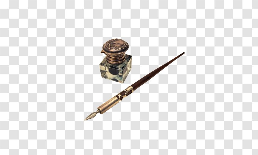Paper Inkwell Fountain Pen Quill - Dip - Fine Transparent PNG