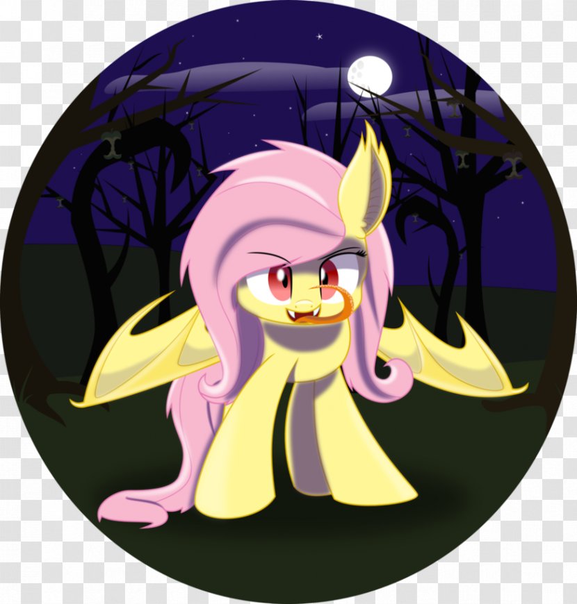 Fluttershy Pony Vampire Equestria Horse - Heart - Rainbow Bunnies Transparent PNG