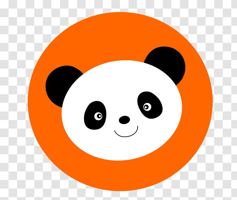 Giant Panda Red Teppanyaki Tencent QQ - Avatar - Flat Orange Cartoon Transparent PNG