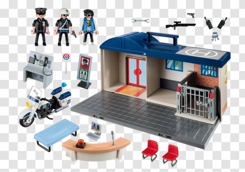 Take Along Police Station LEGO 60141 City Toy Playmobil Furnished Shopping Mall Transparent PNG