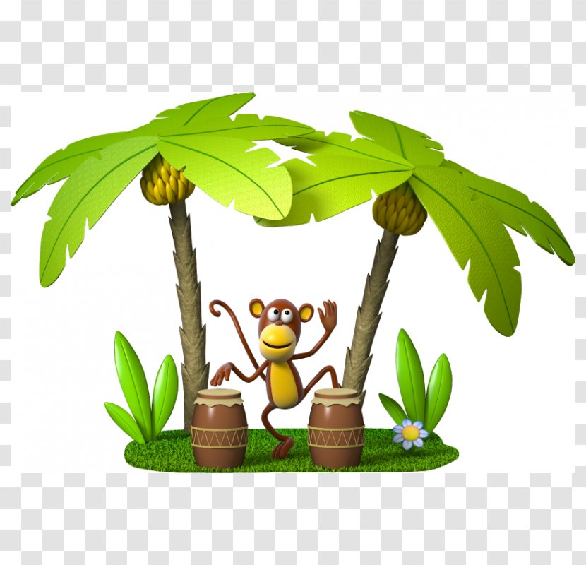Conga Sticker Wall Decal Monkey - Tree - TROPICAL BOX Transparent PNG