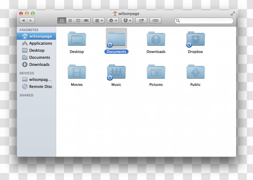 MacOS Home Directory Finder - Text - Dropbox Transparent PNG