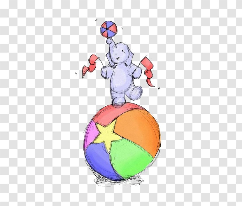 Circus Juggling Cartoon - Heart - Elephants Transparent PNG