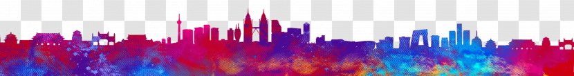 Purple Dye Computer Wallpaper - City ​​building Transparent PNG