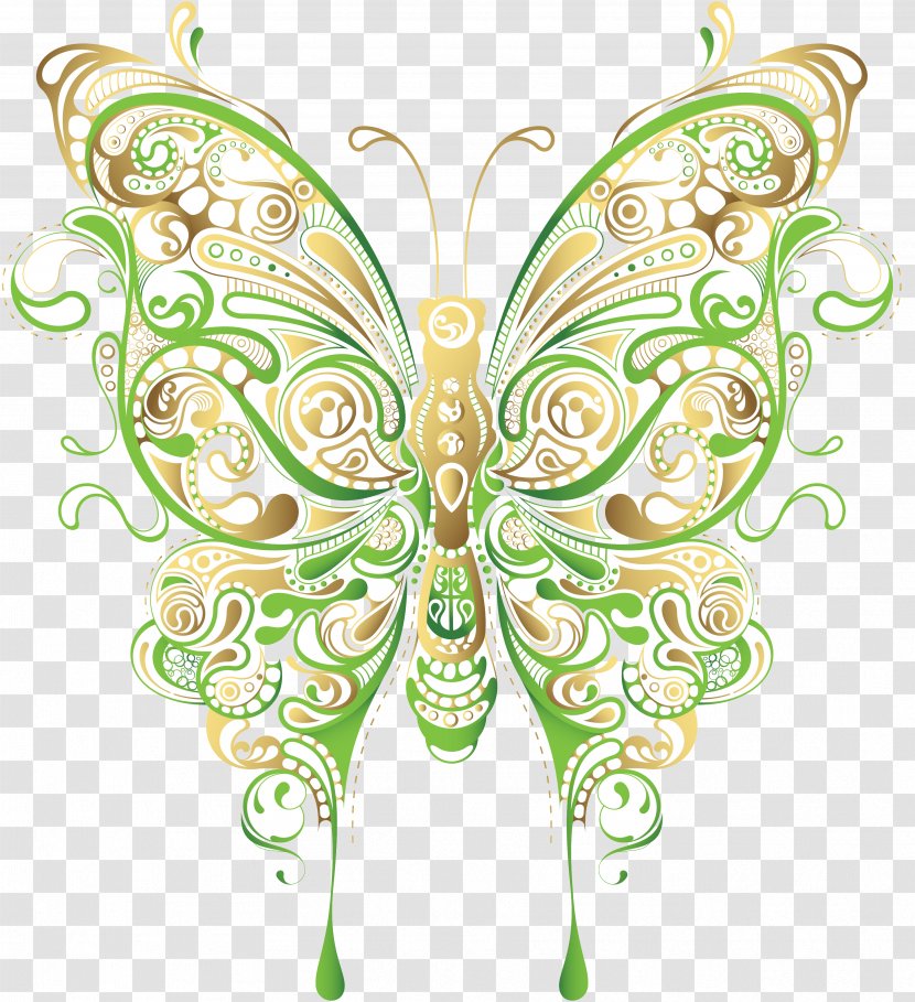 Butterfly Flower Floral Design Clip Art - Symmetry - Cool Designs Transparent PNG