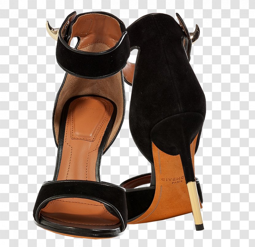 Handbag High-heeled Shoe Suede Sandal Leather - Color - Gold Rimmed Transparent PNG