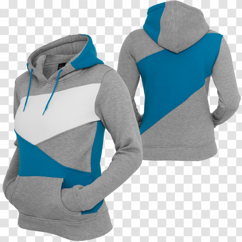 Hoodie Urban Classics Zig Zag Hoody Sweatshirt With Hood Ladies - Electric Blue - Biker Sweat Jacket Black SweatpantsUrban Women Transparent PNG