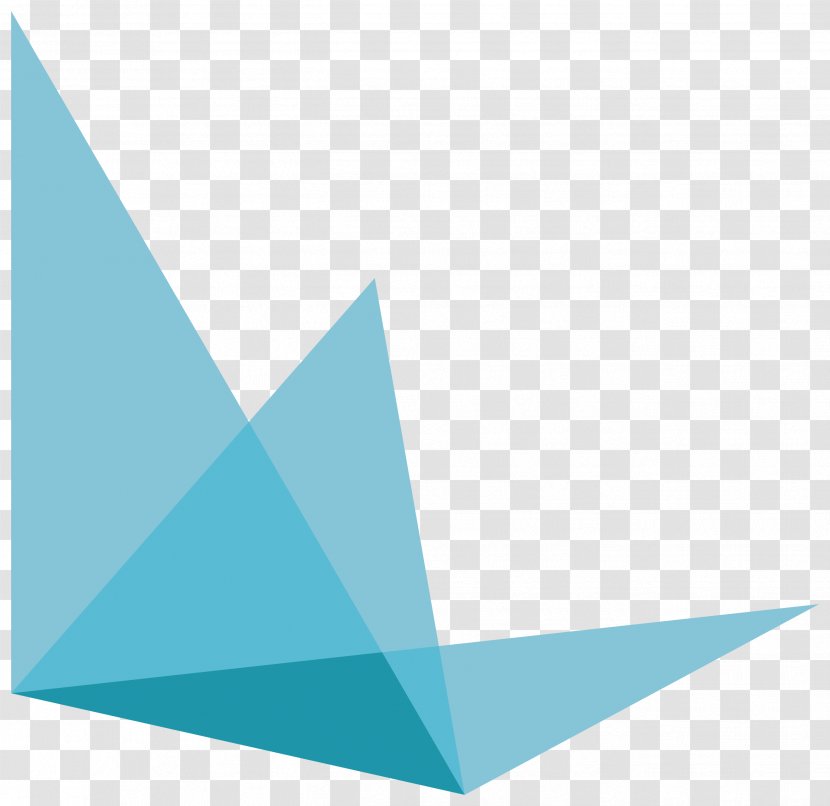 Blue Aqua Teal Turquoise Triangle - Hexagon Transparent PNG