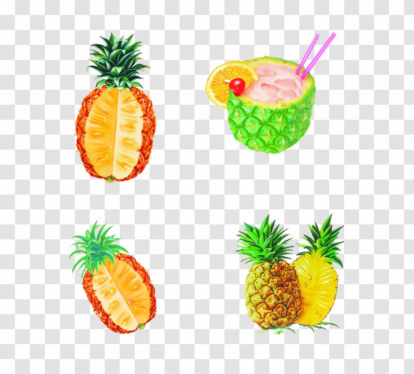 Pineapple Boluo Fan Tropical Fruit Dashu Transparent PNG