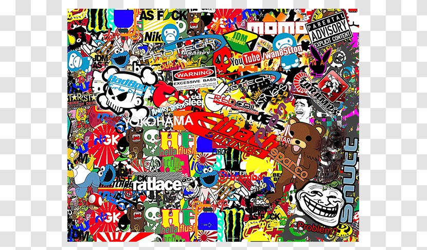 Sticker Desktop Wallpaper Bomb Image Autoadhesivo - Wall Transparent PNG